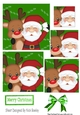 A selfie with santa and Rudolph in green pyramids
