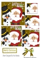 A selfie with santa and snowman in gold pyramids