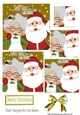 A selfie with santa and Mrs Claus gold pyramids