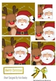 A selfie with santa and Rudolph in gold pyramids