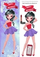 Trendy girl loves music with mobile phone, tall DL
