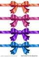 four lovely big border double bows (set two)