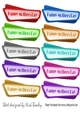 10 Double layered funky coloured MOTHERS DAY Tags