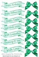 turq mixed sentiment banners with turq satin bows