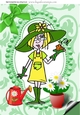 Gardening Gal! Dressed in green to do a spot of gardening A4