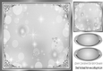 Pretty silver edge fantasy rainbow 8x8 frame/card fronts