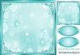 Pretty turq edge fantasy rainbow 8x8 frame/card fronts