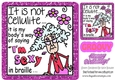 I am sexy! dotty in pink glitter frame 8x8