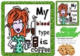 coffee lady its that time of day  where i need my drip feed! 8x8 (green)