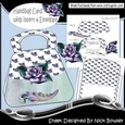 Lovely Handbag Card kit with purple rose