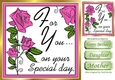 pink roses for you, on your special day 8x8