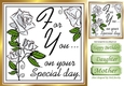 silver roses for you, on your special day 8x8