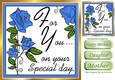 blue roses for you, on your special day 8x8