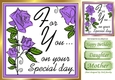 purple roses for you, on your special day 8x8