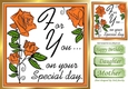 peach roses for you, on your special day 8x8