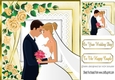 to the happy wedding couple with gold roses 8x8