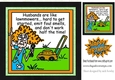 Cartoon lady stella with garden mower 8x8 (blue)