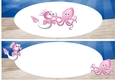 lovely pink sea octopus, star fish DL Insert