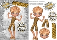 super hero birthday boy in gold, in brick A5 frame