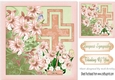 pretty daffs with peach cross (sympathy) 8x8