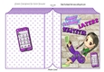 Girl With Attitude with her mobile A5 folded book