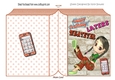 Girl With Attitude with her orange mobile A5 folded book