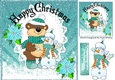 Best of Snow friends cute snowman with bear 8x8