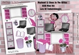 Mayhem & Chaos in my office 8x8 Mini Kit (Cerise)