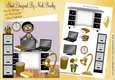 Mayhem & Chaos Man in his office 8x8 Mini Kit (Gold)
