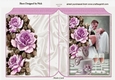 OUR BEAUTIFUL DAY! A DAY TO REMEMBER with lilac roses folded book