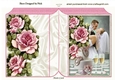 OUR BEAUTIFUL DAY! A DAY TO REMEMBER with pink roses folded book