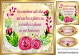 pretty pink rose with gold for Anniversary 8x8