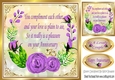 pretty purple rose with gold for Anniversary 8x8