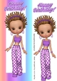 Trendy girl in purple gingham tall DL