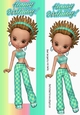 Trendy girl in turq tall DL