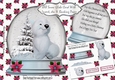 Cute polar bear in snow globe with tree (pink) 8x8 Mini Kit