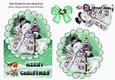 jolly snowman with robin in the snow over the edge with green bow