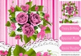 pretty pink roses with lace for that special someone 8x8
