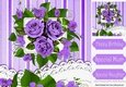 pretty purple roses with lace for that special someone 8x8