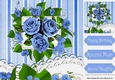 pretty blue roses with lace for that special someone 8x8