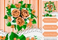 pretty peach roses with lace for that special someone 8x8