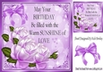 Pretty corner lilac roses for you with bow 8x8