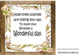 cute little bear with flowers insert with verse 8x8