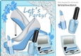 Lets party! lovely blue shoes & Accessories 8x8