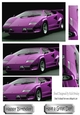 Lovely Purple Lamborghini pyramids