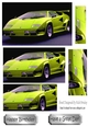 Lovely lime green Lamborghini pyramids