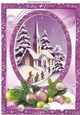 Going to the church on christmas in the snow A4