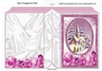 Going to the church on christmas in the snow folded book (pink)