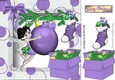 Fairie with lilac bauble and box 8x8