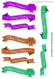 Lovely christmas banners in png (TWO)
